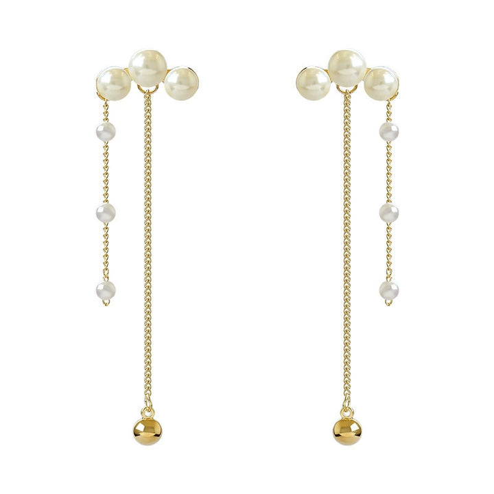 S8 No. 208 Tassel Pearl Earrings
