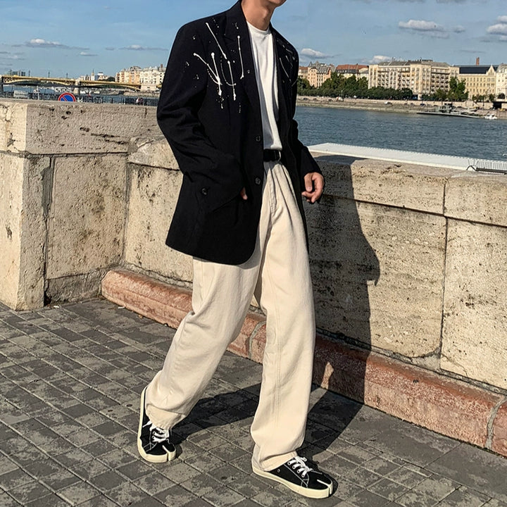 S8 No. 221 White Wide-Leg Trousers