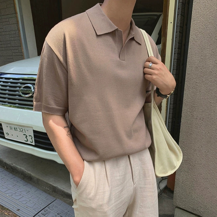 S8 No. 311 Lapel Short-Sleeved T-Shirt
