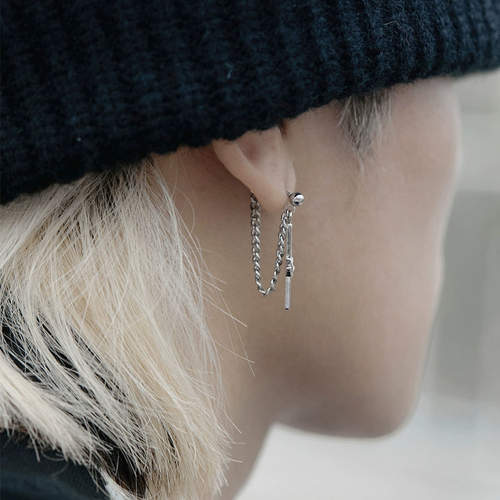 S8 No. 282 Chain Pendant Earrings Pair