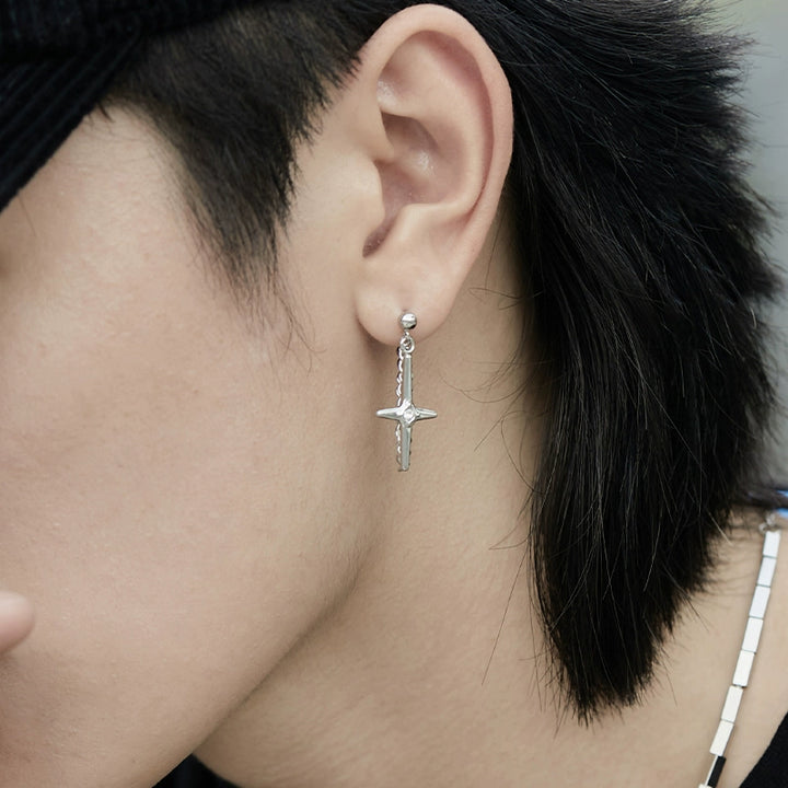 S8 No. 282 Chain Pendant Earrings Pair