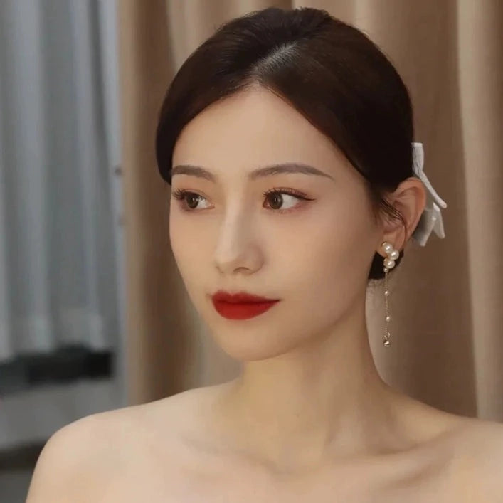 S8 No. 208 Tassel Pearl Earrings
