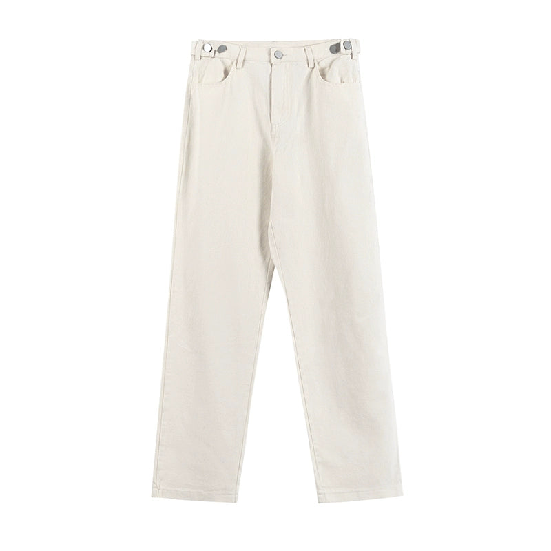 S8 No. 221 White Wide-Leg Trousers