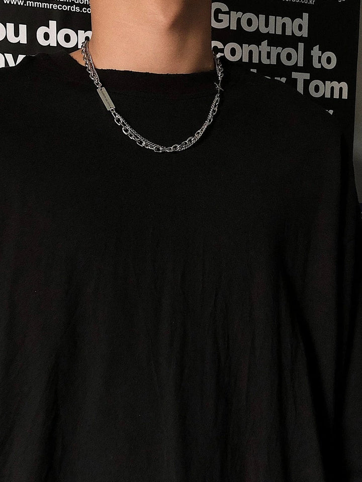 S8 No. 264 Double Layer Chain Necklace w/Pendant