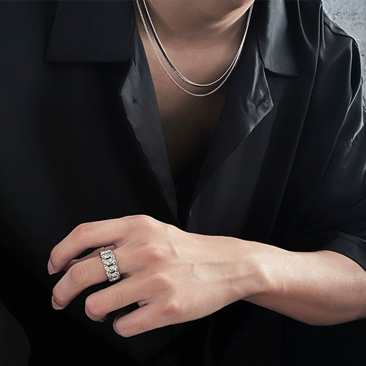 S8 No. 285 Double Layer Snake Chain Necklace
