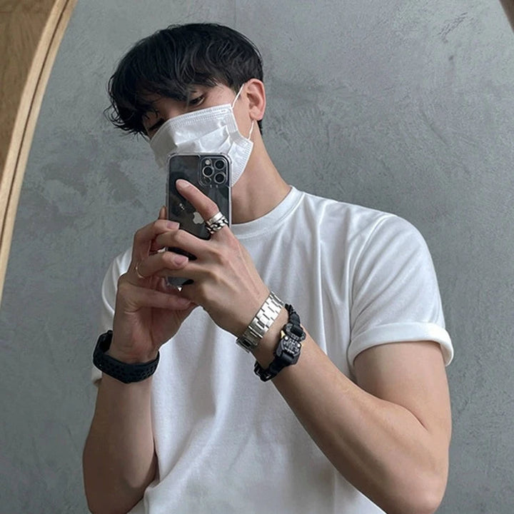 S8 No. 350 Short-Sleeved Cotton T-Shirt